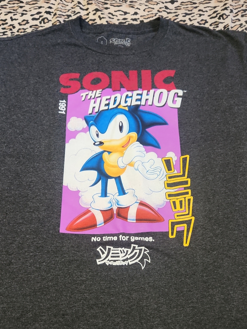 Sonic the Hedgehog Graphic Tee - Charcoal